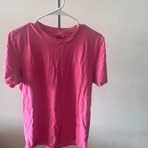 Hollister Hot Pink Short Sleeve Logo Tee